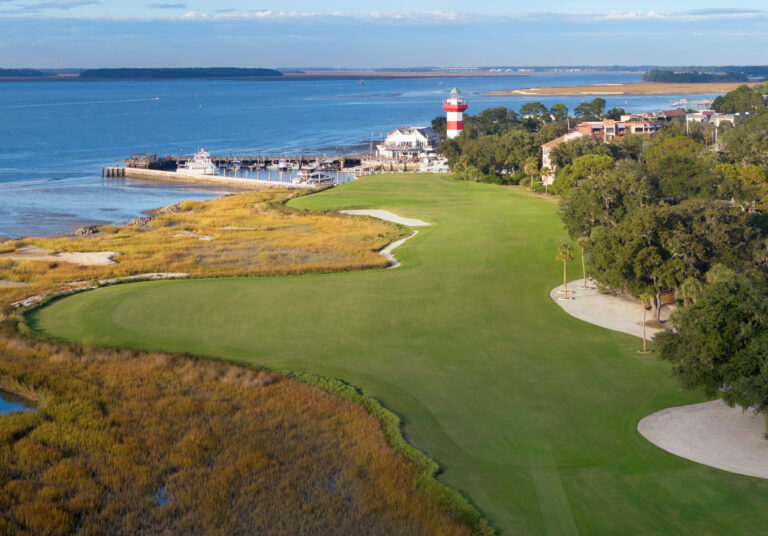 Davis Love III touchup at Harbour Town on display at RBC Heritage